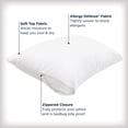 thumbnail image 3 of AllerEase Maximum Pillow Cover Protector, King- Zippered, Allergen and Bedbug Barrier, 3 of 8
