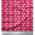 thumbnail image 1 of Soimoi Polyester Crepe Fabric Cloud,Fish & Yacht Nautical Print Sewing Fabric Yard 42 Inch Wide, 1 of 3