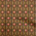 thumbnail image 1 of oneOone Viscose Jersey Brown Fabric Geometric Craft Projects Decor Fabric Printed By The Yard 60 Inch Wide, 1 of 5