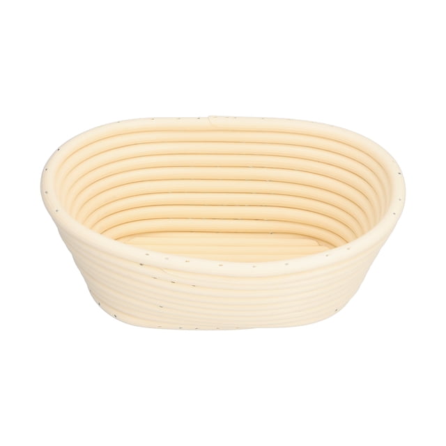 Bread Fermentation Basket, Bread Proofing Basket Safe For Family For Bakery For Friends For Home Beige Oval 21x14x8cm