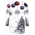 thumbnail image 4 of QIPOPIQ Hauts pour Femmes Manches 3/4 Col Ras du Cou T-Shirts Mignons Décontractés Imprimé Hauts Tendance T-Shirt Trois Quarts Chandail d'Été Liquidation, 4 of 5