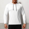 thumbnail image 1 of Gym Shirts for Men Long Sleeve UPF 50+ Sun Shirts Compression Fit Fishing Shirt Raglan Quick Drying Workout Hoodies, 1 of 5