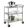 thumbnail image 2 of Seville Classics 3 Shelf Commercial Utility Carts, 2 of 2