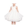 thumbnail image 1 of Girls Dress Round Collar Off White Dancing Ball Princess Party 7 Years, 1 of 6