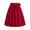 Red-A, variant on Mrat High Slit Skirts Women's Vintage Solid Color High Waist Pleated Skirt Flare Mid Length Dress Crochet Skirt S-117 Yellow XXL