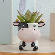 Cagogo Owl Ceramic Succulents Pot, Cactus Planter Bonsai Pot, Cute Animal Plant Pot, Indoor Gardening Gift, Decorative Flower Pot for Succulents, Cacti, Air Plants and Home Office Desk Decor