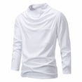 thumbnail image 2 of GigrtiJin Chandail à Col Roulé pour Homme Ajusté Col Montant Chandails Thermiques Décontractés sous-Vêtement à Manches Longues Haut de Base Uni, 2 of 9