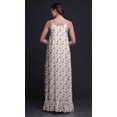 thumbnail image 4 of Bimba Robe de Nuit Imprimée Rose Pâle Oiseau Branche et Colibri pour Femmes Longue à Bretelles Spaghetti Robe Maxi Vêtement de Nuit Robe Medium, 4 of 5