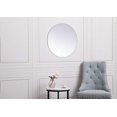 thumbnail image 2 of Elegant Decor MR401924 Miroir Rond en Gracie de 24 Po, Clair, 2 of 4