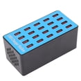 thumbnail image 2 of USB Hub Charger, Smart Identification Chip Plug And Play Non Slip Flame Retardant USB Charger Station DC5V 20A 100W  For Home US Plug,EU Plug,UK Plug,AU Plug, 2 of 8