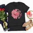 thumbnail image 1 of Meichang T-Shirts Joyeuse Saint-Valentin pour Femmes Imprimé Cœur Mignon Hauts Col Rond Manches Courtes T-Shirts de Vacances Saint-Valentin, 1 of 4