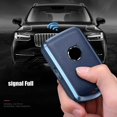 thumbnail image 2 of Aluminium Leather Car Key Fob Case Cover Holder Shell For Volvo S60 S90 XC60 V90, 2 of 10