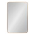 thumbnail image 2 of Kate and Laurel Zayda Radius Rectangle Framed Wall Mirror, Gold 20x30, 2 of 9