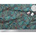 thumbnail image 3 of Soimoi Polyester Crepe Fabric Floral & Paisley Printed Fabric 1 Yard 42 Inch Wide, 3 of 5