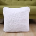 thumbnail image 1 of Agiferg Short Plush Pillow Cover Sofa Cushion Solid Color Home Pillow Cover Bedside Backrest, 1 of 3
