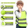 thumbnail image 3 of 2 Pieces Reflective Kids Safety Vest Visibility Vest for Boys Girls, 3 of 8