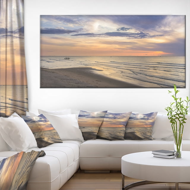 Calm Sunset in Thailand Beach - Landscape Canvas Art Print