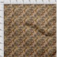 thumbnail image 4 of oneOone Rayon Brown Fabric Tropical Leaf Sewing Craft Projects Fabric Prints By Yard 56 Inch Wide, 4 of 5