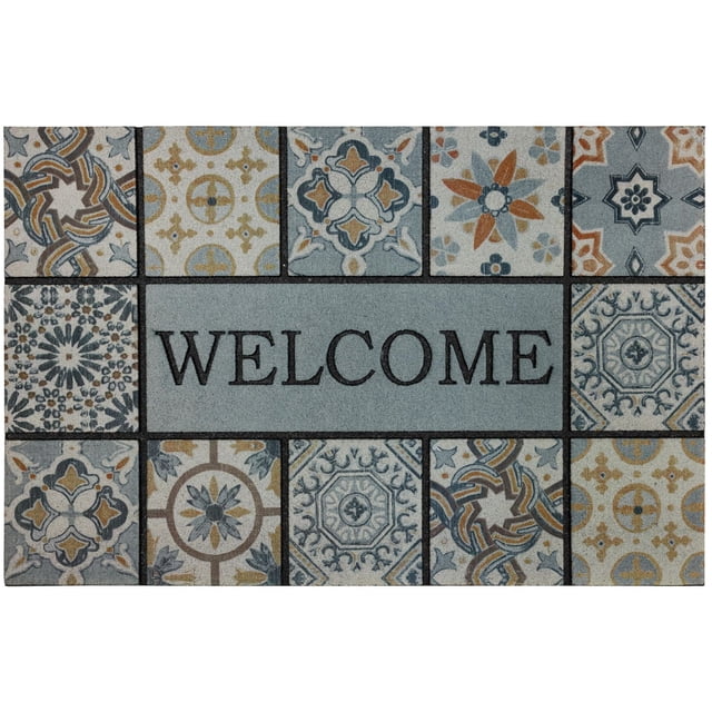 Mohawk Home Patina Tiles Polyester Door Mat 1'11" X 2'11"