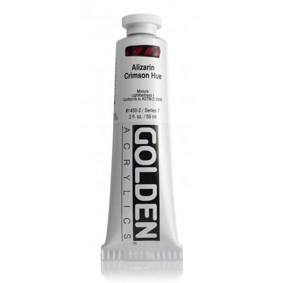 2 Oz Heavy Body Historical Hue Acrylic Paint Color: Alizarin Crimson Hue
