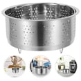 thumbnail image 3 of Panier Vapeur en Acier Inoxydable Légumes Fruits de Mer Insert de Vapeur avec Poignée Panier de Cuisson à la Vapeur pour Aliments Casserole Vapeur pour Cuisson de Légumes pour Cuiseur à Riz, 3 of 8