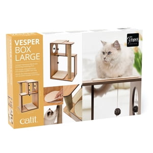 Vesper V-Box, Grand, noyer Cat Arbre