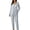C-Blue, variant on 2025 Women Pajama Sets Women Casual Lapel Button Short Sleeve Sleepwear for Women Plaid Print Two Piece Pajamas Tops Women Long Sleeve Pajamas Capri Pajamas for