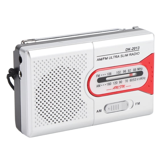 Portable Radio AM , Battery Operated Transistor Radio with Speaker and Headphone Jack, Compact Pocket Radio for Indoor, Outdoor and Emergency Use