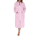 thumbnail image 1 of ameIAEA Peignoirs à Glissière pour Femmes en Molleton Duveteux Robe de Chambre Longue Chemises de Nuit Peignoir avec Poches, 1 of 6