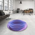 thumbnail image 4 of Ahgly Company Machine Washable Indoor Rectangle Transitional Purple Amethyst Purple Area Rugs, 5' x 7', 4 of 7