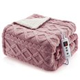 thumbnail image 1 of EDTara ETL Certified Sherpa Electric Blanket, Fast Heating with 10 Adjustable Heat & Timer Levels, Machine Washable, 1 of 9