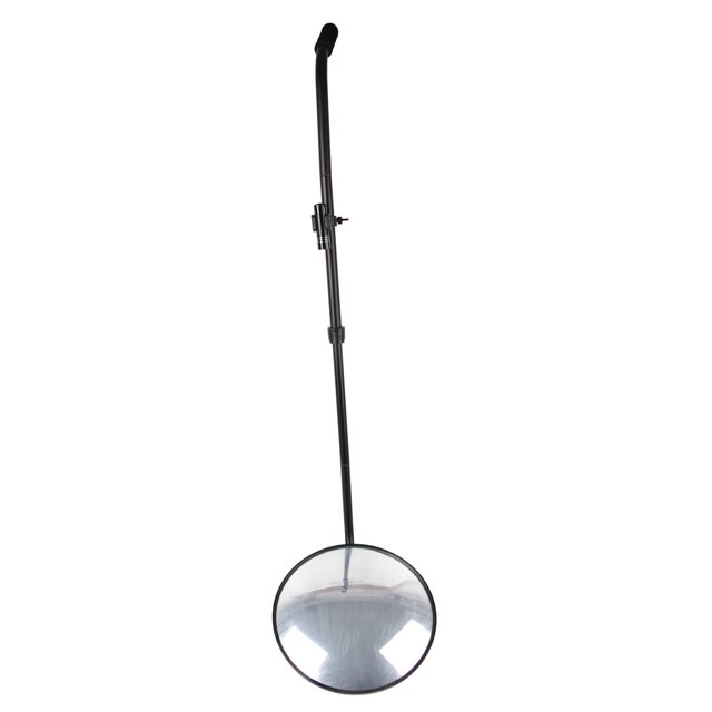 Undercarriage Inspection Mirror, Under Vehicle Inspection Mirror High Strength Acrylic Aluminum Structure Shatterproof with Detachable Light for Goods Shelves
