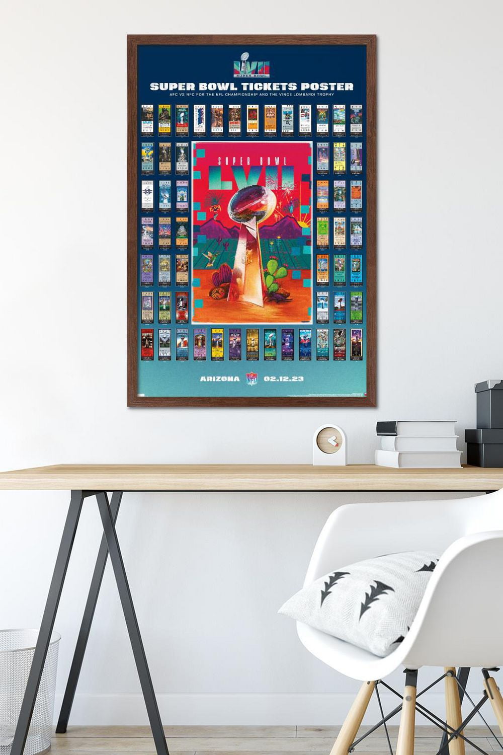 NFL League - Super Bowl LVII Ticket Collage Wall Poster