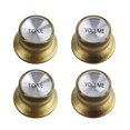 thumbnail image 1 of 4Pcs Guitar Speed Control Knobs 2 Volumes 2 Tones Knob For LP SG Electric Guitar, 1 of 10