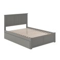 thumbnail image 3 of Madison Lit Plateforme en Bois Simple TG avec Pied de Lit et Tiroirs de Rangement, Gris, 3 of 15