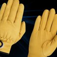 thumbnail image 4 of Gants en Cuir Gants de Travail Protection du Travail Résistants à l'Usure Jardin Travail Quotidien Outil de Protection, 4 of 5