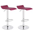 thumbnail image 1 of Bronte Living Leatherette Bar Stool 360 Swivel High Backrest Adjustable Height Base with Hard Floor Protection Plastic - Series Miranda - Set of 2, 1 of 8