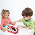 thumbnail image 4 of SIYTUAU Mini Piano Toy For Toddlers Multifunctional Educational Keyboard With Lights Music 3 Instrument Modes Portable Early Learning Plastic Instrument Red Red, 4 of 5