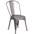 thumbnail image 1 of Clear Coated Metal Indoor Stackable Chair, 1 of 9