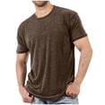 thumbnail image 2 of TIMIFIS Men's T-Shirts Casual Basic Crew Neck Short Sleeve Tee Shirts Summer Solid Color Business Pullover Pocket Shirt, 2 of 6