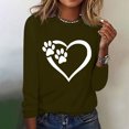 thumbnail image 1 of XZNGL Womens Printed Round Neck Pullover Long Sleeved Casual Womens, 1 of 1