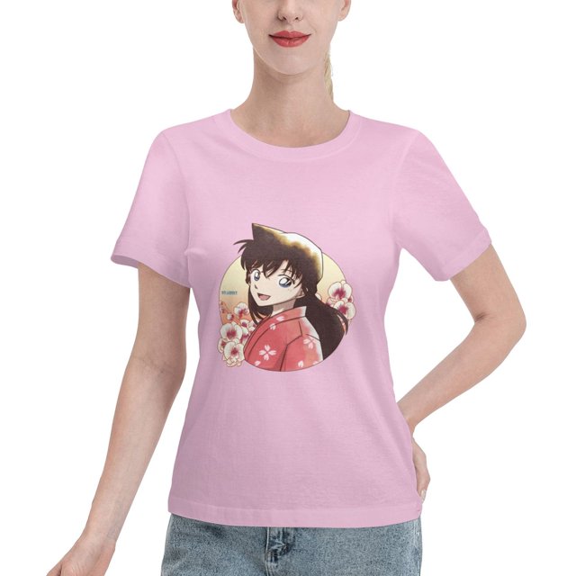 Women's Basic Short Sleeve T-Shirt Detective Conan Moriland
