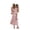Pink, variant on Fortune Mommy and Me Dresses Matching Set Summer Boho Dress Square Neck Ruffle Sleeves Floral Dress