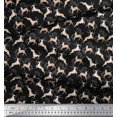 thumbnail image 3 of Soimoi Poly Georgette Fabric Leaves & Reindeer Animal Decor Fabric Printed Yard 52 Inch Wide, 3 of 3