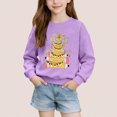 thumbnail image 1 of Cowsor Chandails pour Filles Enfants Mignon Graphique Col Rond Chandail à Enfiler Hauts Noël Manches Longues Chemises de Fête, 1 of 6