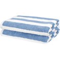 thumbnail image 1 of Cabana Serviette de Plage à Rayures - Lot de 2, Bleu Ciel, 1 of 8