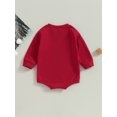 thumbnail image 2 of Kmbangi Newborn Baby Sweatshirts Rompers Letter Print Long Sleeve Spring Fall Infant Jumpsuits for 0-18M, 2 of 8