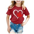thumbnail image 1 of WEAIXIMIUNG Chemises pour Adolescentes Tendance Manches Courtes T-Shirt Col Rond Été Coupe Décontractée Basique, 1 of 4