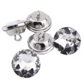 thumbnail image 1 of Rhinestone Buttons, No  Edges Silver Color Fashion Elegant Clothes Accessary, For Clothes Crafts Headboards, 1 of 8