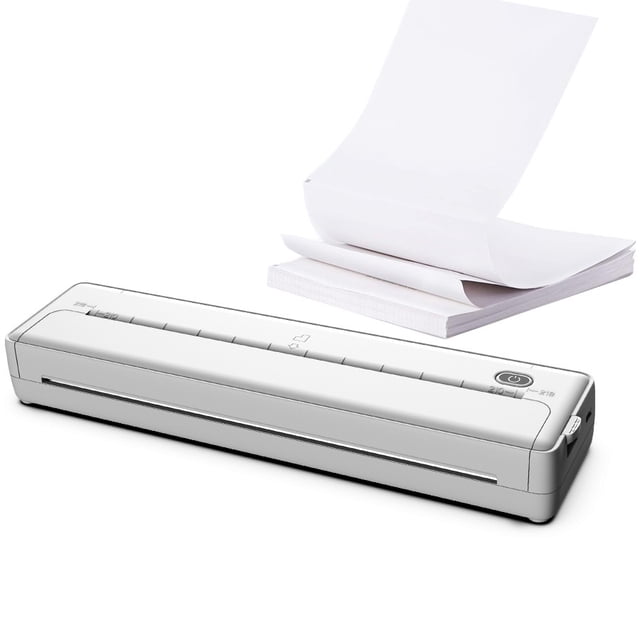 A4 Portable Printer, Lightweight and Compact Thermal Mobile Printer, Wireless Printer ,Easy to Operate